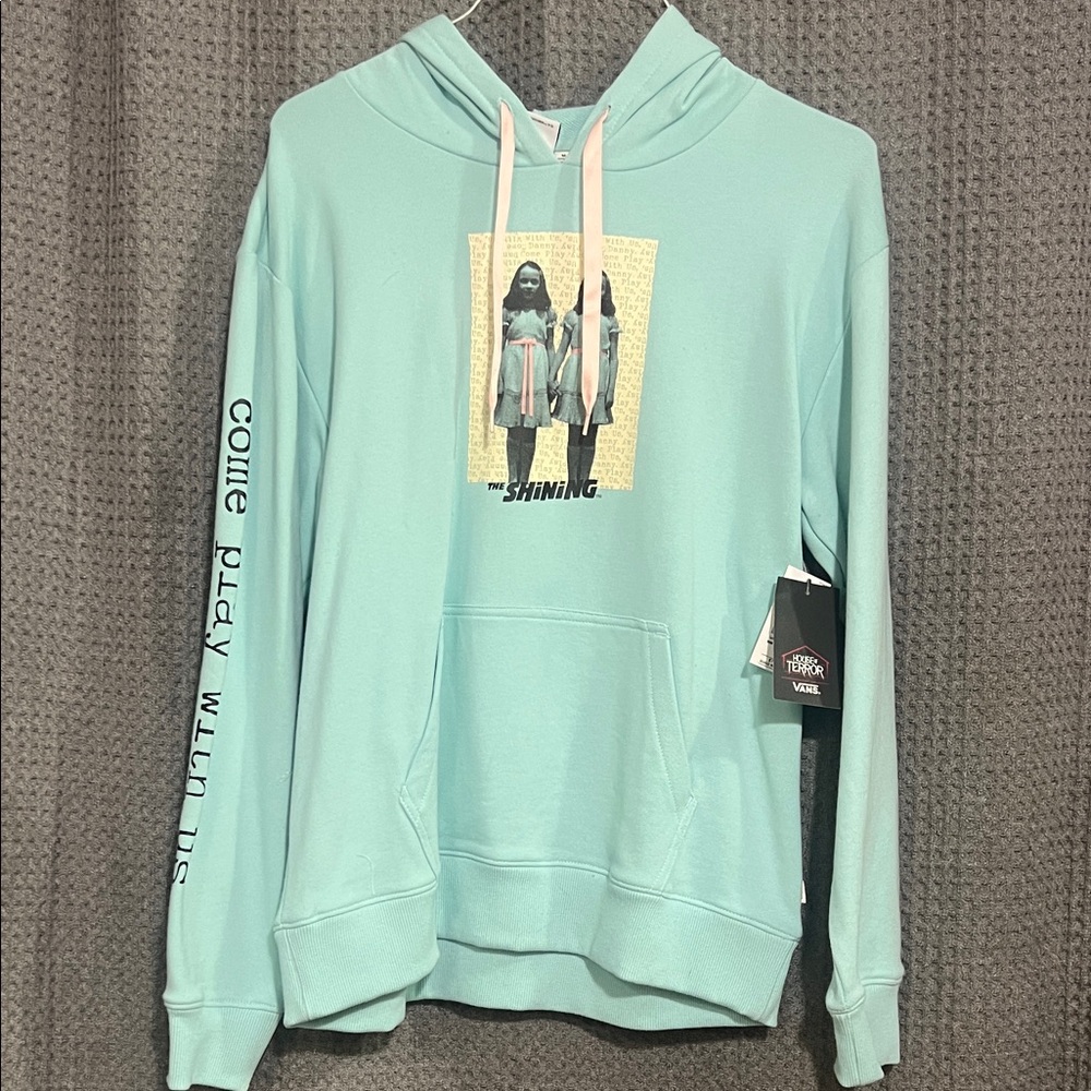 The Shining Graphic Hoodie in Aqua by Vans, unisex.